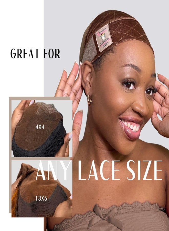 Dreamlover Wig Grip Bands for Keeping Wigs in Place, Wide Wig Grip, Brown, 1 Pieces - Image 2